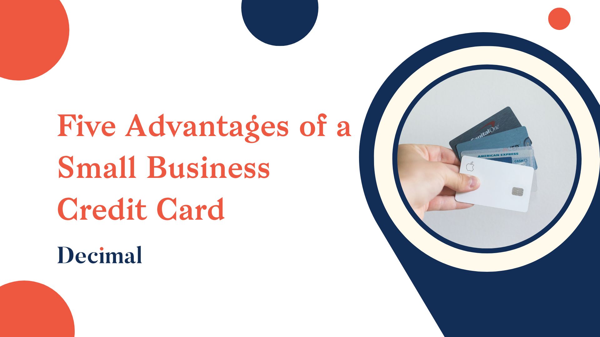 Five Advantages of a Small Business Credit Card